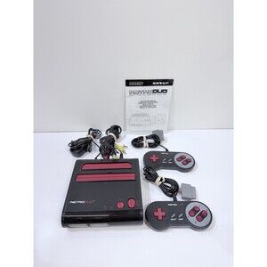 Retro-Bit Retro Duo Console Black/Red SNES & NES Bundle 2 Controllers